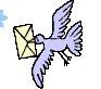 Bird with Letter